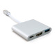 Адаптер Extradigital USB Type-C to HDMI/USB 3.0/Type-C (0.15m)